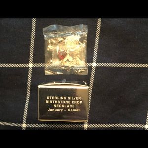 Avon Sterling Silver Garnet necklace
